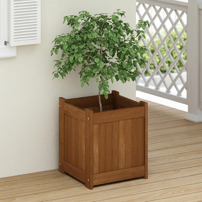 Furinno FG17478 Tioman Outdoor Patio Furniture Hardwood Potting Bench, Natural