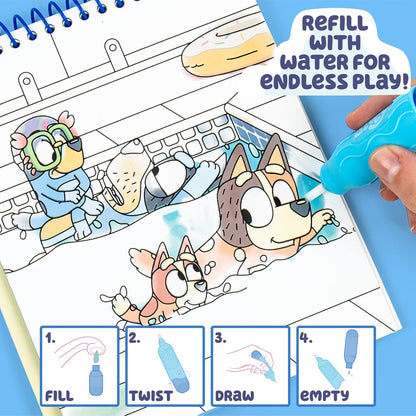 Horizon Group USA Bluey Aqua Art - A Mess-Free Coloring Experience