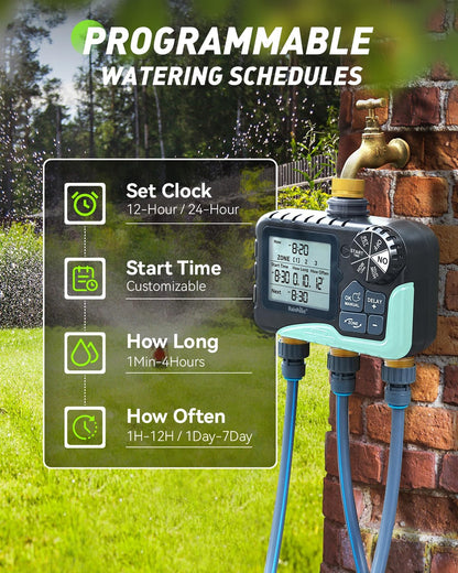 RAINPOINT 3 Zone Water Timer: A Game-Changer for Your Yard