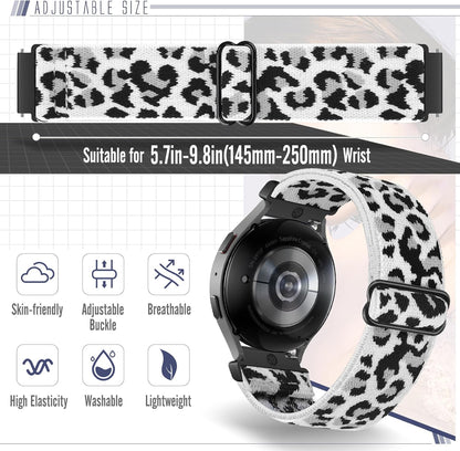 Runostrich Schnellverschluss-Nylon-Uhrenarmband - Breitenwahl - 18mm, 19mm, 20mm, 22mm, 24mm elastische Uhrenarmbänder verstellbares dehnbares Solo Loop Sport Nylon Ersatzarmband für Damen Herren, 3 Stück