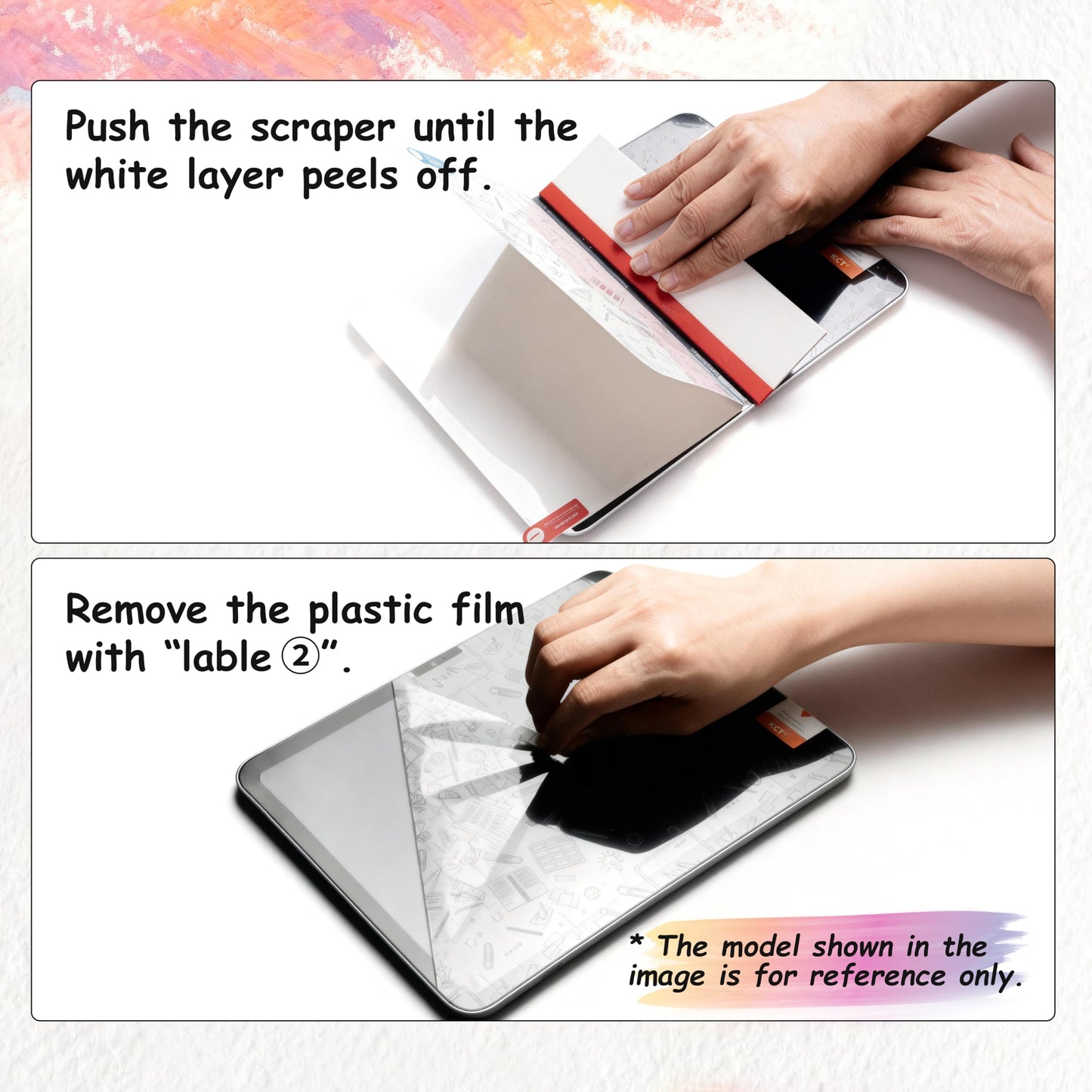 KCT 2 Pack Paperfeel Screen Protector Compatible with iPad A16 11th Generation 2025 11 inch/iPad 10th 2022 10.9 inch & iPad Air 11 inch M4/M3/M2 (2026/2025/2024), Write as Real Paper, Anti Glare