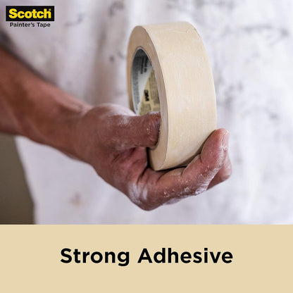 Scotch Contractor Grade Masking Tape, 0.94 inches by 60.1 yards (360 yards total), 2020, 6 Rolls