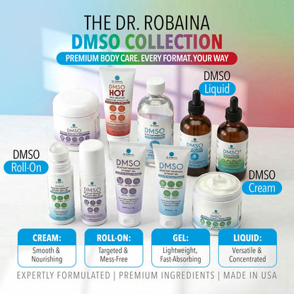 Dr. Robaina Lavender DMSO Cream - 99.9% Pure DMSO Pharmaceutical Grade | Formula with Zechstein Magnesium, Arnica, Aloe Vera, Vitamin E - 4 oz