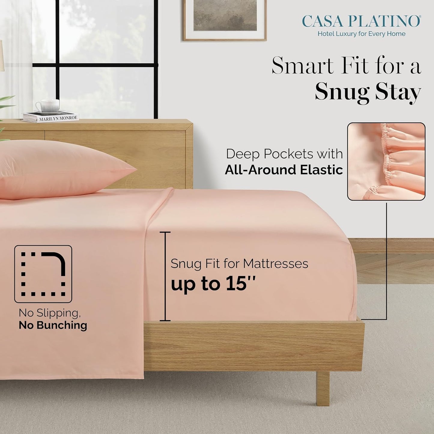 Casa Platino 100% Egyptian Cotton Sheets: Luxurious Comfort Redefined