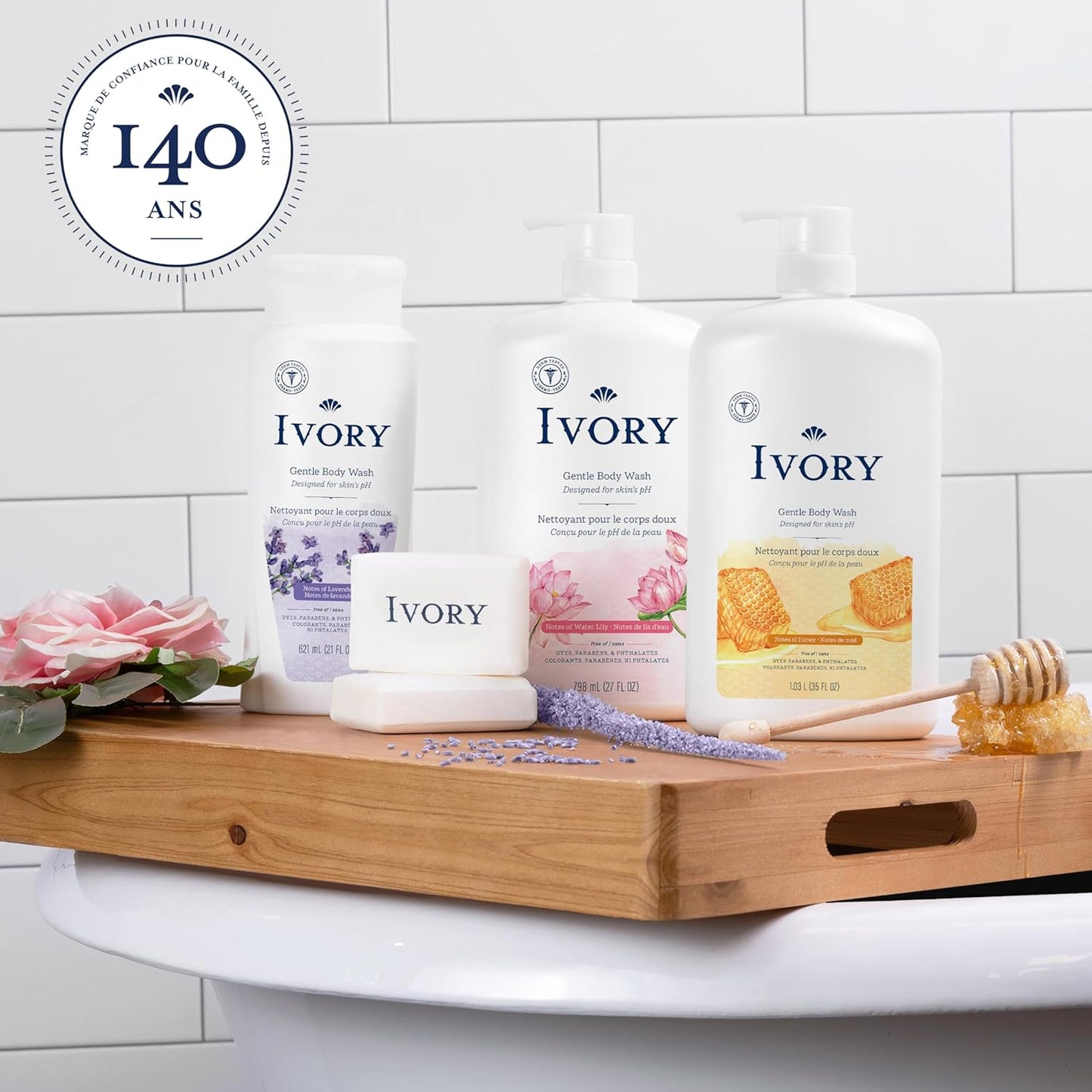 Ivory Milde & Sanfte Körperwäsche, Kokoswasserduft, 1,03 L