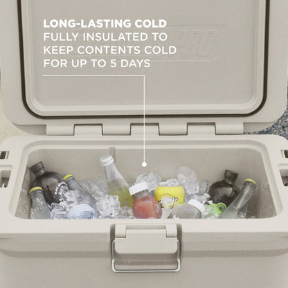 Coleman Pro Heavy-Duty 25qt Ultra-Light Premium Hard Cooler, Extra-Thick Insulation Keeps Ice up to 3 Days, 36-Can Capacity