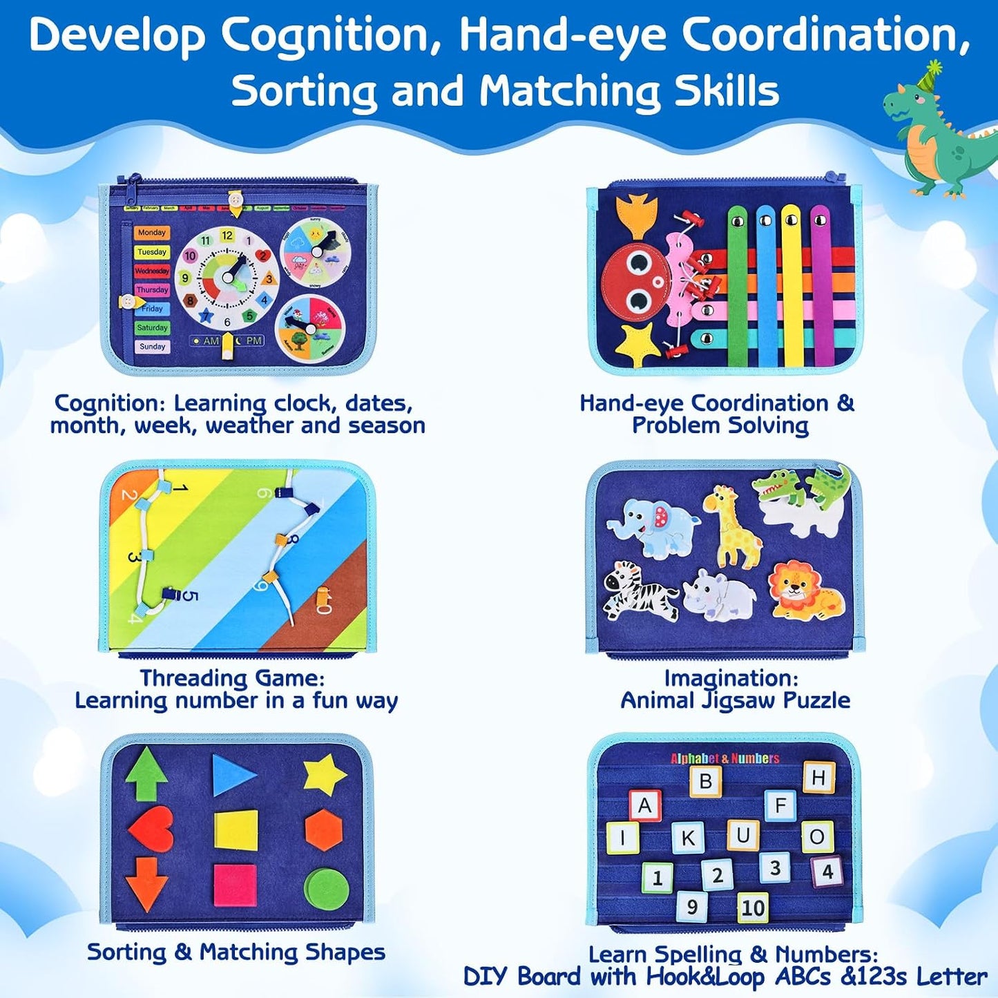 Esjay Toddler Busy Board: A Fun and Educational Montessori Toy