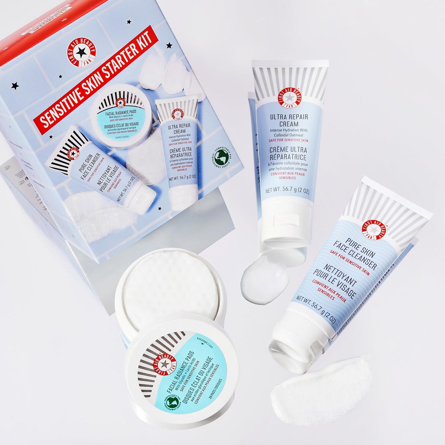 First Aid Beauty Ultra Repair Cream – Eczema Relief & Skin Barrier Repair Moisturizer with Colloidal Oatmeal & Ceramides, for Sensitive Dry Skin, Face & Body, 170.1g