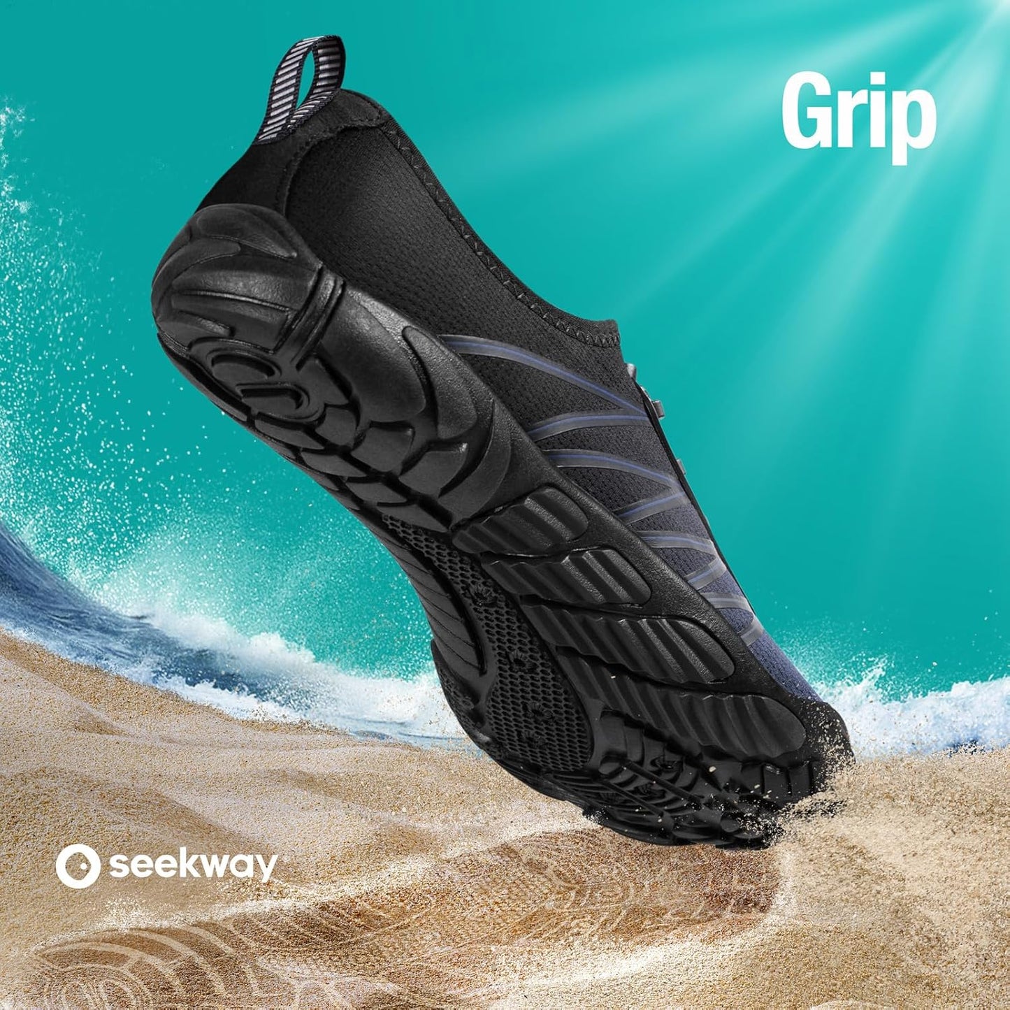 SEEKWAY Wasserschuhe Herren Damen Erwachsene Quick-Dry Badeschuhe Barfußschuhe für Strand Schwimmen Fluss Pool See Wandern Kajak Surfen