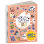 CUPKIN Animals Habitat 500+ Kids Sticker Book Toddler Airplane Travel Activity Coloring and Sticker Book, Road Trip Essentials, 12 Coloring Pages + 12 Scenes for Ages 2–8 Years