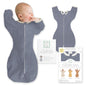 SwaddleDesigns Swaddle Sack with Arms Up Half-Length Sleeves and Mitten Cuffs,