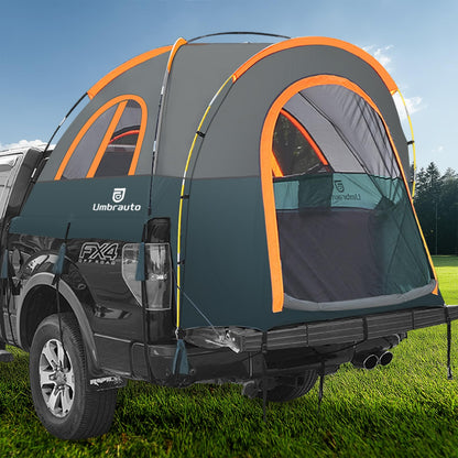 Truck Bed Tent 5.5-6ft: Easy Set Up Umburato Pickup Truck Tents for Camping, Waterproof PU3000mm Canopy for Truck Camper, Portable, Spacious for 2 Person Green