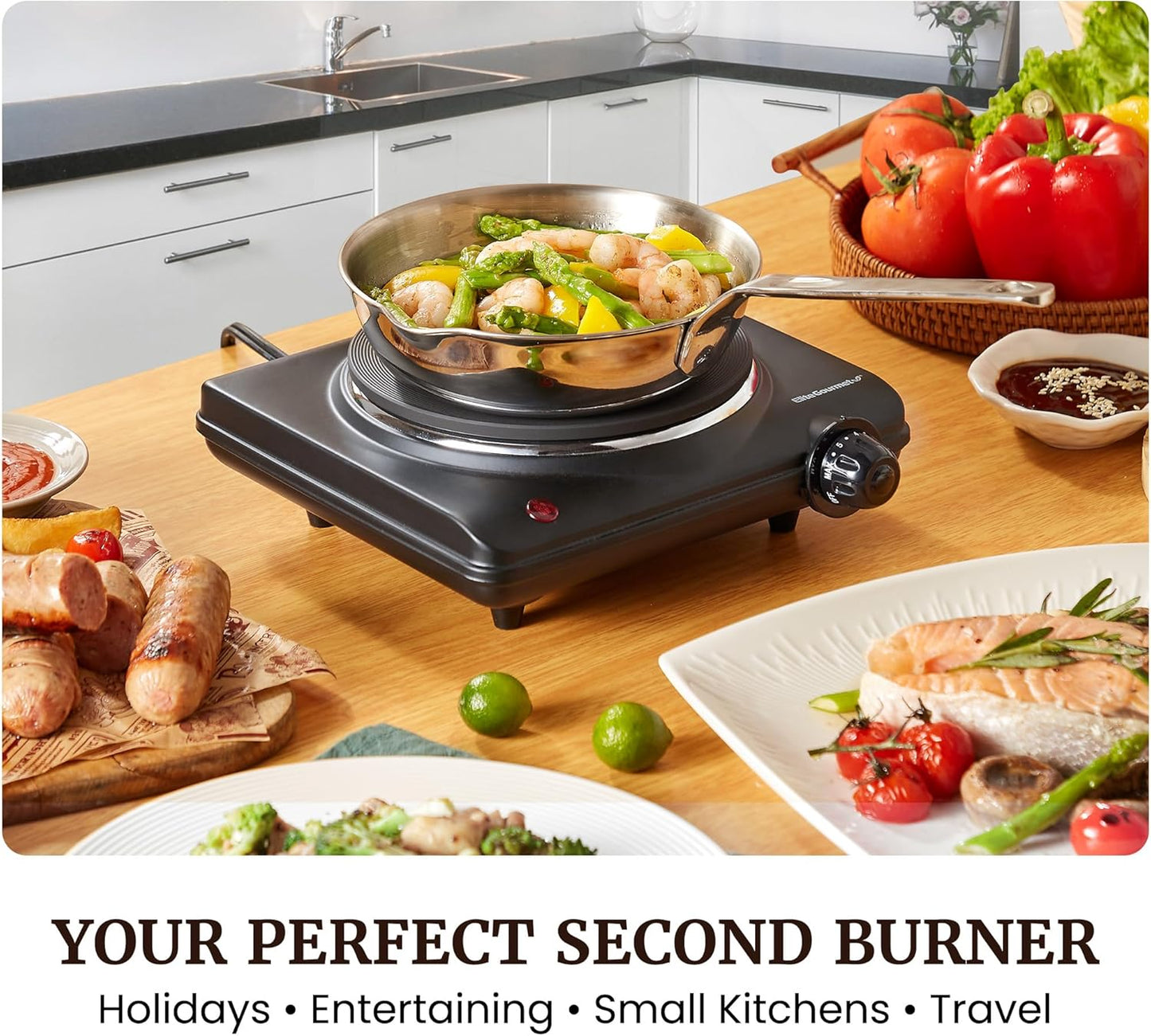 Elite Gourmet Countertop Electric Burner: A Game-Changer for Small Kitchens