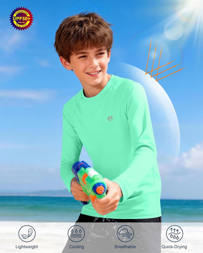 Boys UPF 50+ Swim Shirt: The Ultimate Sun Protection for Kids