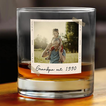 Custom Photo Dad Whiskey Glass: A Unique Gift for the Special Man in Your Life