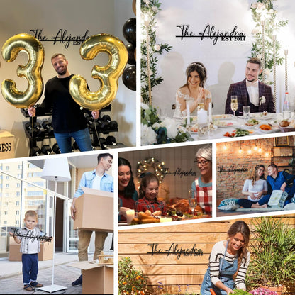 Personalisiertes Hirsch Metallschild für die Hütte | Individuelles Metallschild | Personalisierte Campingschilder | Hirschjäger-Geschenk | Individuelle Metallschilder für draußen | Individuelles Familiennamenschild | Hüttendekoration | Veranda-Schild