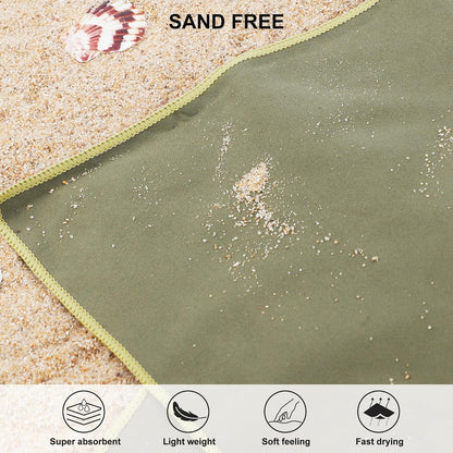 Rainleaf Mikrofaserhandtuch, perfekt für Reisen, Fitnessstudio und Camping. Schnell trocknend - Super saugfähig - Ultra kompakt - Leicht. Geeignet für Ausflüge, Strand, Dusche, Rucksackreisen, Schwimmbad