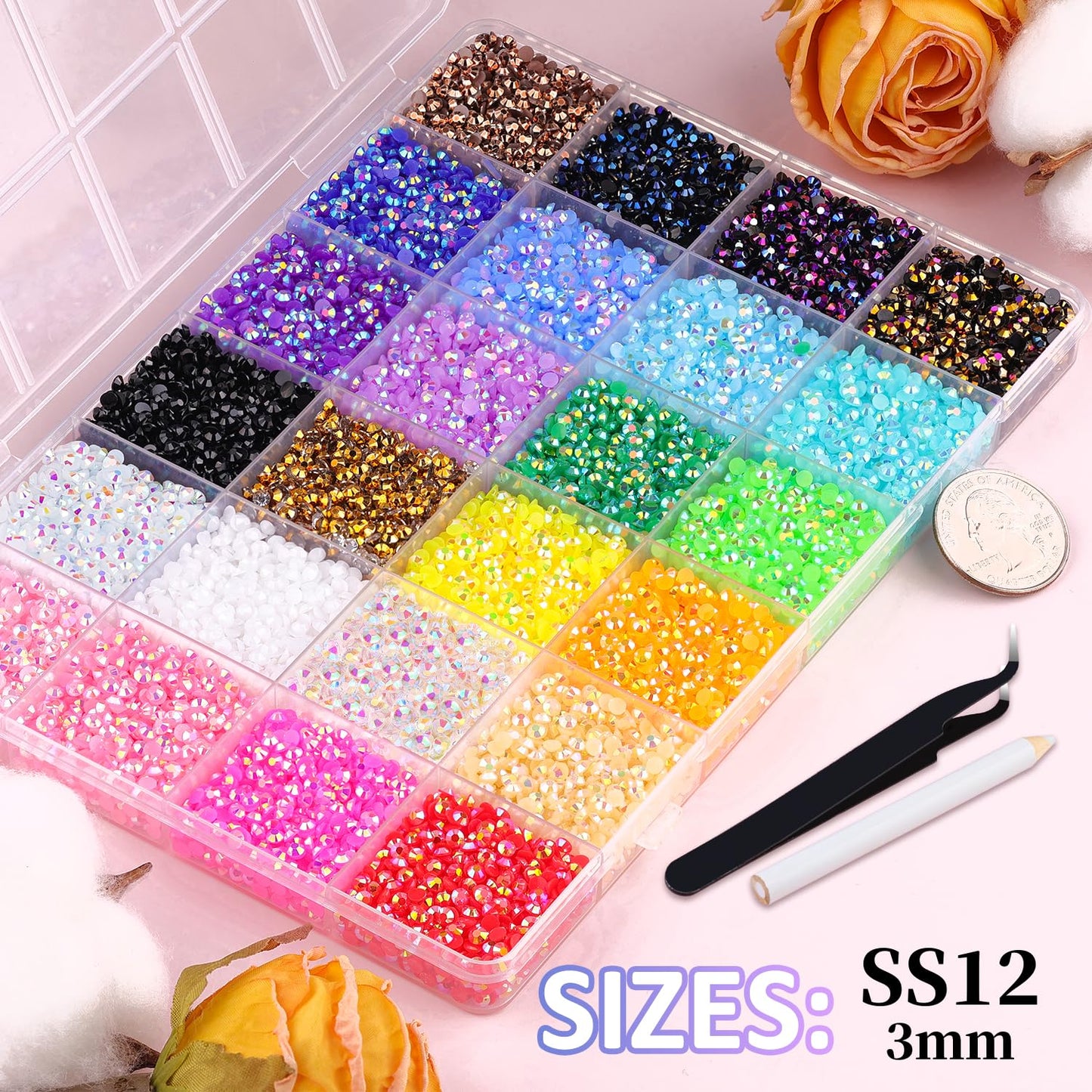 Unleash Your Creativity with TINKRSTUFF's 34000Pcs Resin Jelly Rhinestones