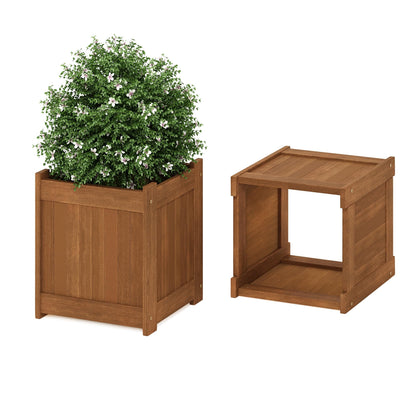 Furinno FG17478 Tioman Outdoor Patio Furniture Hardwood Potting Bench, Natural