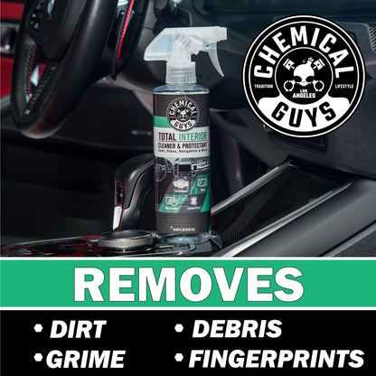 Chemical Guys Total Interior Reiniger & Protector, sicher für Autos, LKWs, SUVs, Motorräder, Wohnmobile & mehr, 473 ml (2er-Pack), Frischer Duft