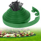 2-Inch x 100 FT Landscape Edging Border with 150 Stakes, Plastic Edging for Landscaping Garden Edging Border, Flexible Landscaping Edging for Garden Flower Beds Yard Lawn Pathway Paver (Black)