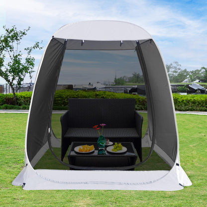 Alvantor Pop Up Screen House Tent, Instant Outdoor Gazebo with Mosquito Netting & UPF 50+ Sun Protection, Portable Canopy Shelter for Patio, Backyard, Camping (2-10 Person)