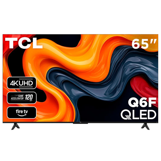 TCL 43-Inch Q6 QLED 4K UHD Smart TV with Fire TV (43Q651F, 2025 Model) Dolby Vision, HDR PRO+, Dolby Atmos, Alexa Built-in with Voice Remote, Apple AirPlay 2 Compatibility, Streaming Television