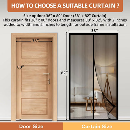 Magnetic Screen Door Mesh for Fresh Air and Bug-Free Living