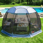 Alvantor Pop Up Screen House Tent, Instant Outdoor Gazebo with Mosquito Netting & UPF 50+ Sun Protection, Portable Canopy Shelter for Patio, Backyard, Camping (2-10 Person)