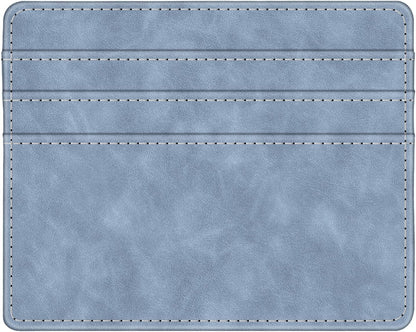 Fintie Schlankes, minimalistisches Fronttaschen-Portemonnaie, RFID-blockierendes Kreditkartenetui, Kartenhüllen mit Ausweisfenster für Herren und Damen