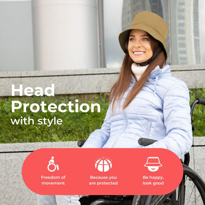 Ribcap Billie Medical Grade Protective Helmet | Soft Hat for Epilepsy | Protective Helmet for Seizures