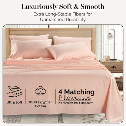 Casa Platino 100% Egyptian Cotton Sheets: Luxurious Comfort Redefined