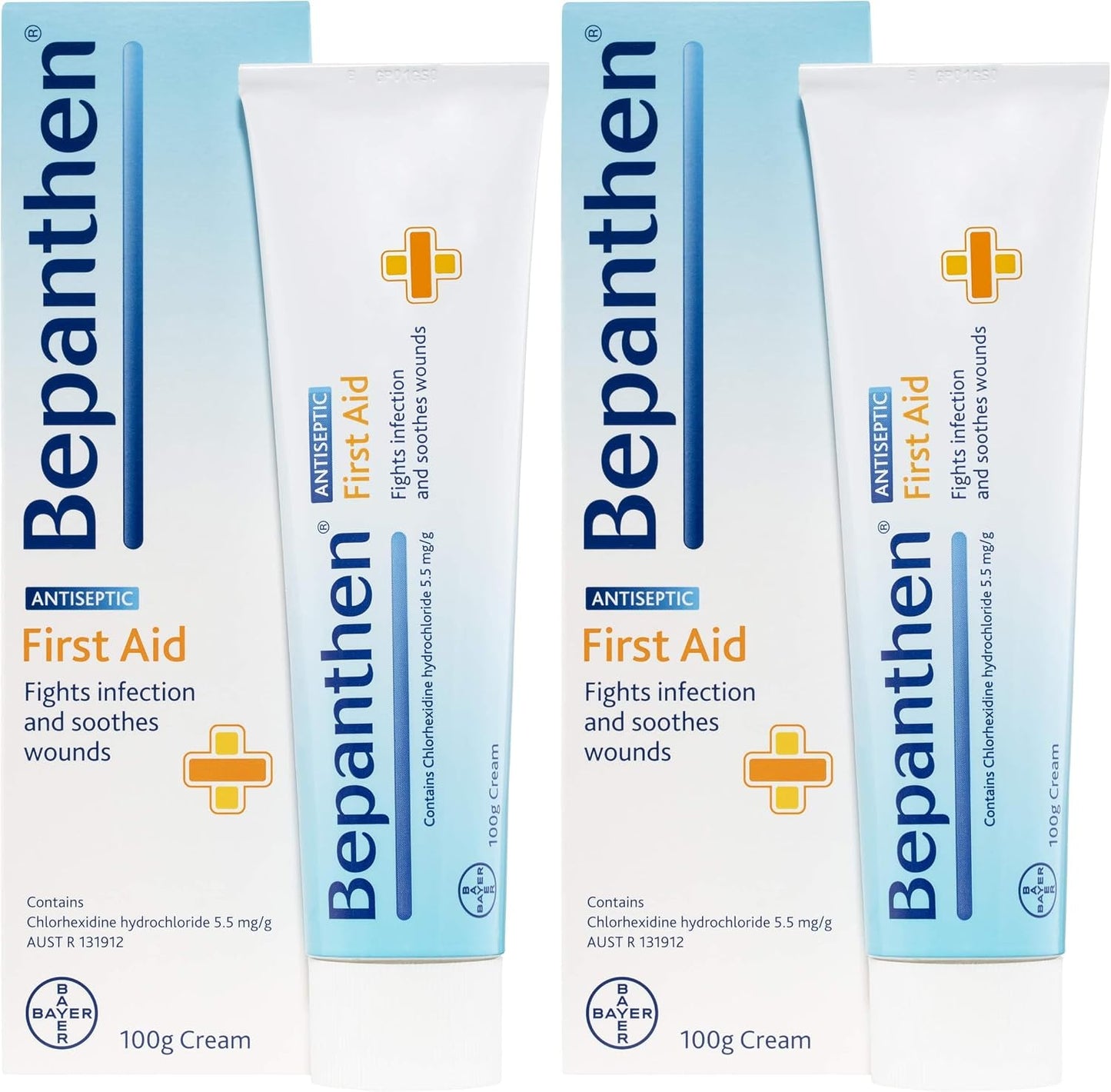 Bepanthen First Aid Cream for Effective for the Treatment and Prevention of Infection in Minor Cuts, Wounds, Abrasions, Insect Bites And Minor Burns, 100 g