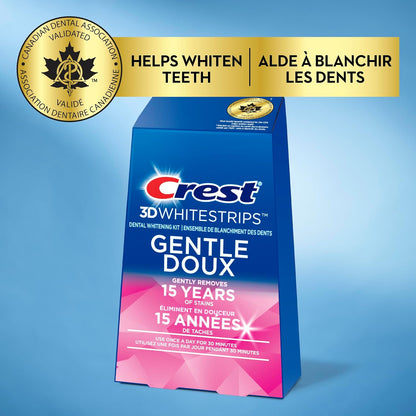 Crest 3D Whitestrips Age Renew Zahnaufhellungs-Kit für zu Hause, 21 Anwendungen, 28 Stufen weißere Zähne