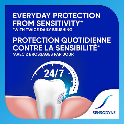 Sensodyne Whitening & Zahnstein Zahnpasta, stärkt, schützt und hellt empfindliche Zähne auf, 135 ml (Verpackung kann variieren)