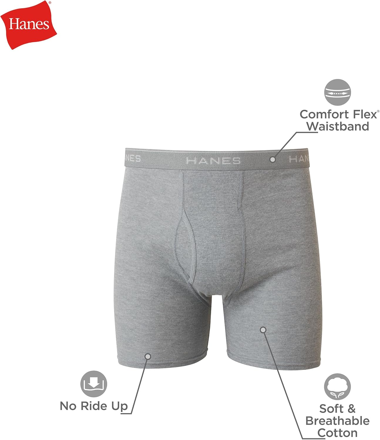 Hanes Men's Boxer Soft Breathable Cotton ComfortFlex Waistband Review