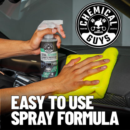 Chemical Guys Total Interior Reiniger & Protector, sicher für Autos, LKWs, SUVs, Motorräder, Wohnmobile & mehr, 473 ml (2er-Pack), Frischer Duft