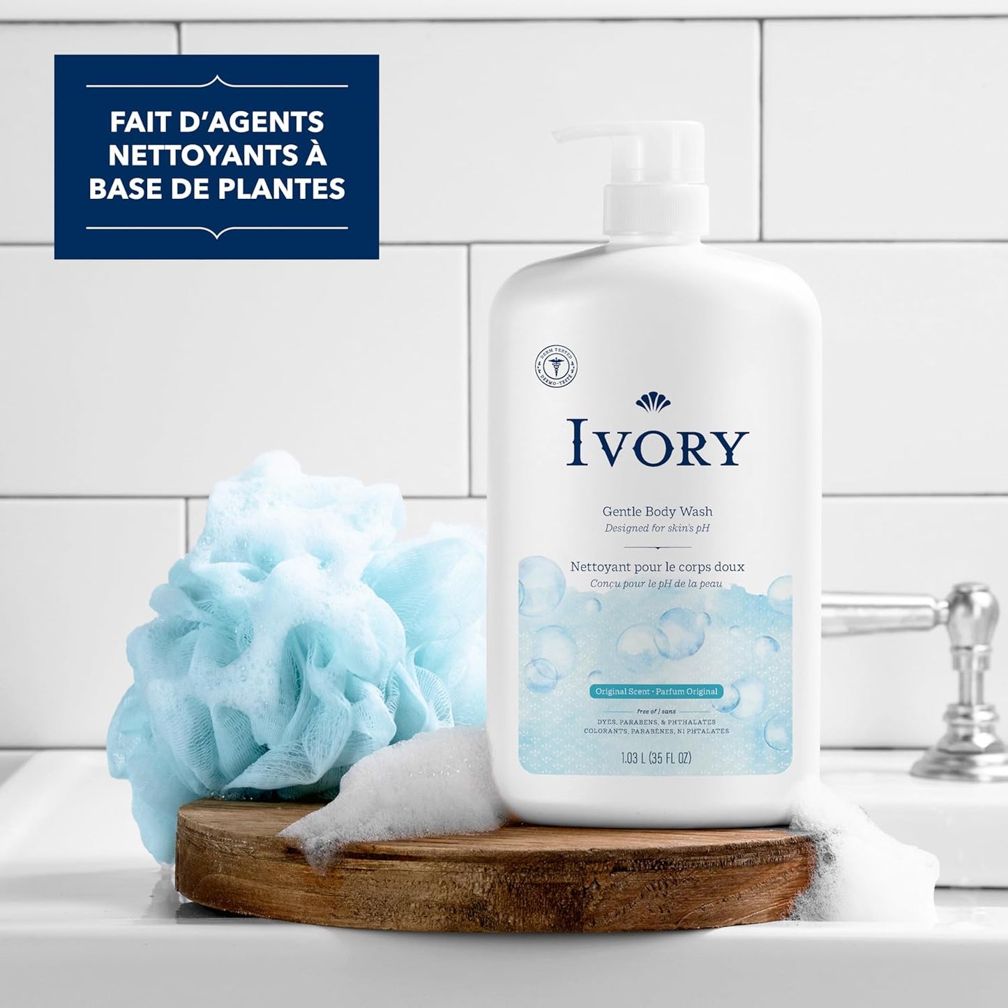 Ivory Milde & Sanfte Körperwäsche, Kokoswasserduft, 1,03 L