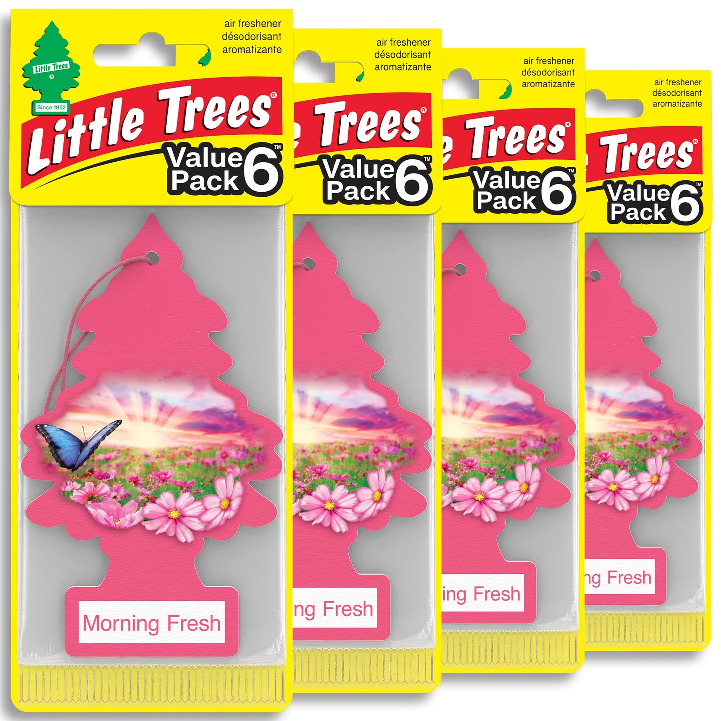 LITTLE TREES Car Air Freshener | Hanging Tree Provides Long Lasting Scent for Auto and Home | Black Ice, 24 Air Fresheners