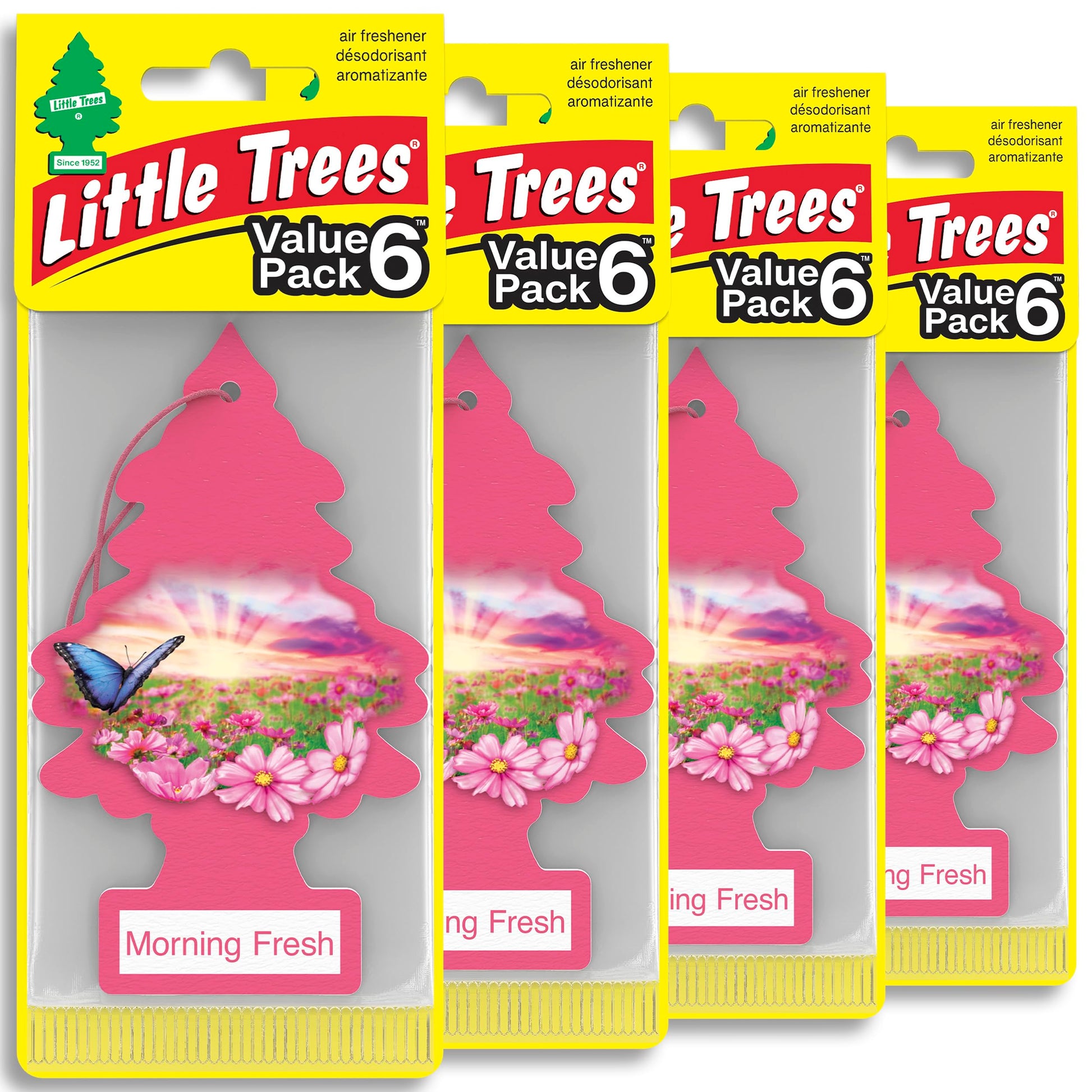 LITTLE TREES Car Air Freshener | Hanging Tree Provides Long Lasting Scent for Auto and Home | Black Ice, 24 Air Fresheners