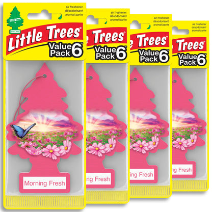 LITTLE TREES Car Air Freshener | Hanging Tree Provides Long Lasting Scent for Auto and Home | Black Ice, 24 Air Fresheners