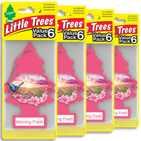 LITTLE TREES Car Air Freshener | Hanging Tree Provides Long Lasting Scent for Auto and Home | Black Ice, 24 Air Fresheners