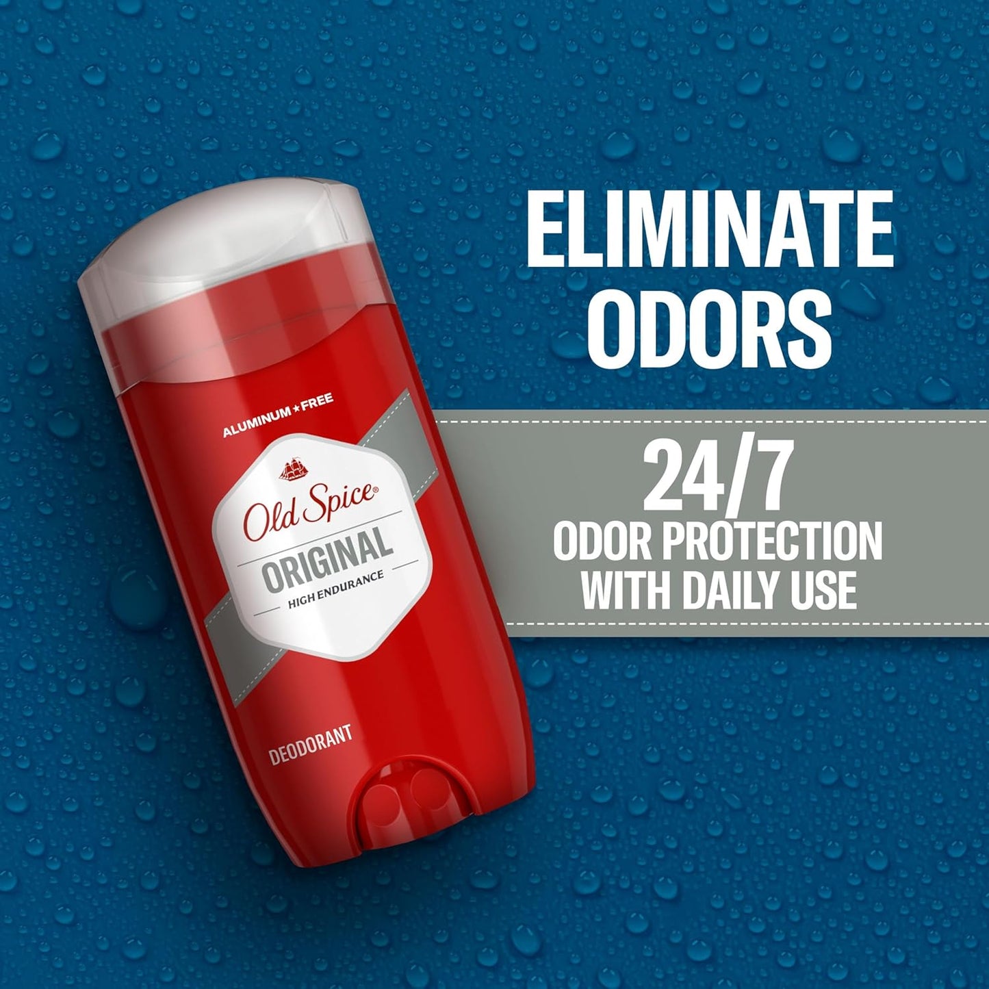 Old Spice High Endurance Deodorant für Herren, Aluminiumfrei, Pure Sport Duft, 107 g