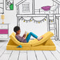 Yourigami Kids and Toddler Play Gym, Playroom Couch Set, Durable Modular Design, Green Meadows