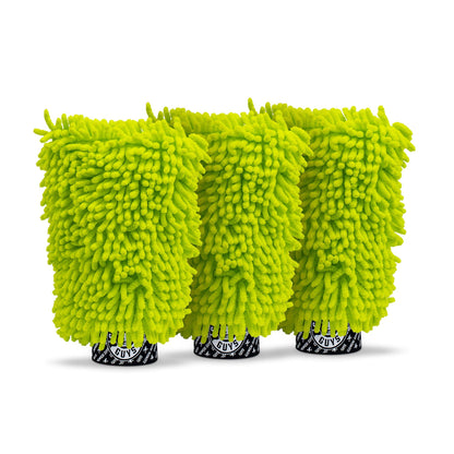 Chemical Guys Chenille Premium Kratzfreier Mikrofaser Waschhandschuh für die Autowäsche – 2er-Pack, Limettengrün, ultraweiche Autowaschhandschuhe, wirbelfreies Finish, sicher für LKWs, SUVs, Motorräder und mehr
