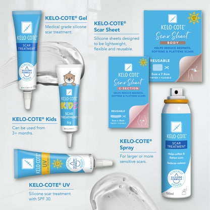 KELO-COTE Scar Spray 100ml – Silicone Scar Treatment - Clinically Proven to Reduce Raised Scars - Ideal for Surgical, Burn, and Keloid Scars - Old & New Scars