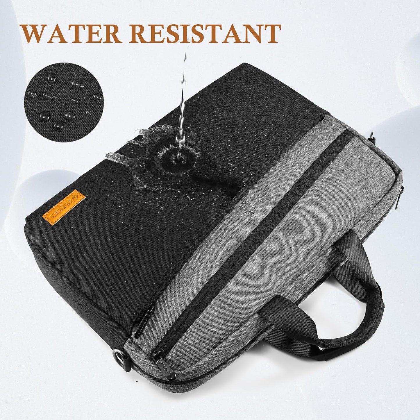 15 15,6 16 17 17,3 Zoll Laptop Computer PC Umhängetasche Tragetasche, Wasserabweisende Aktentasche