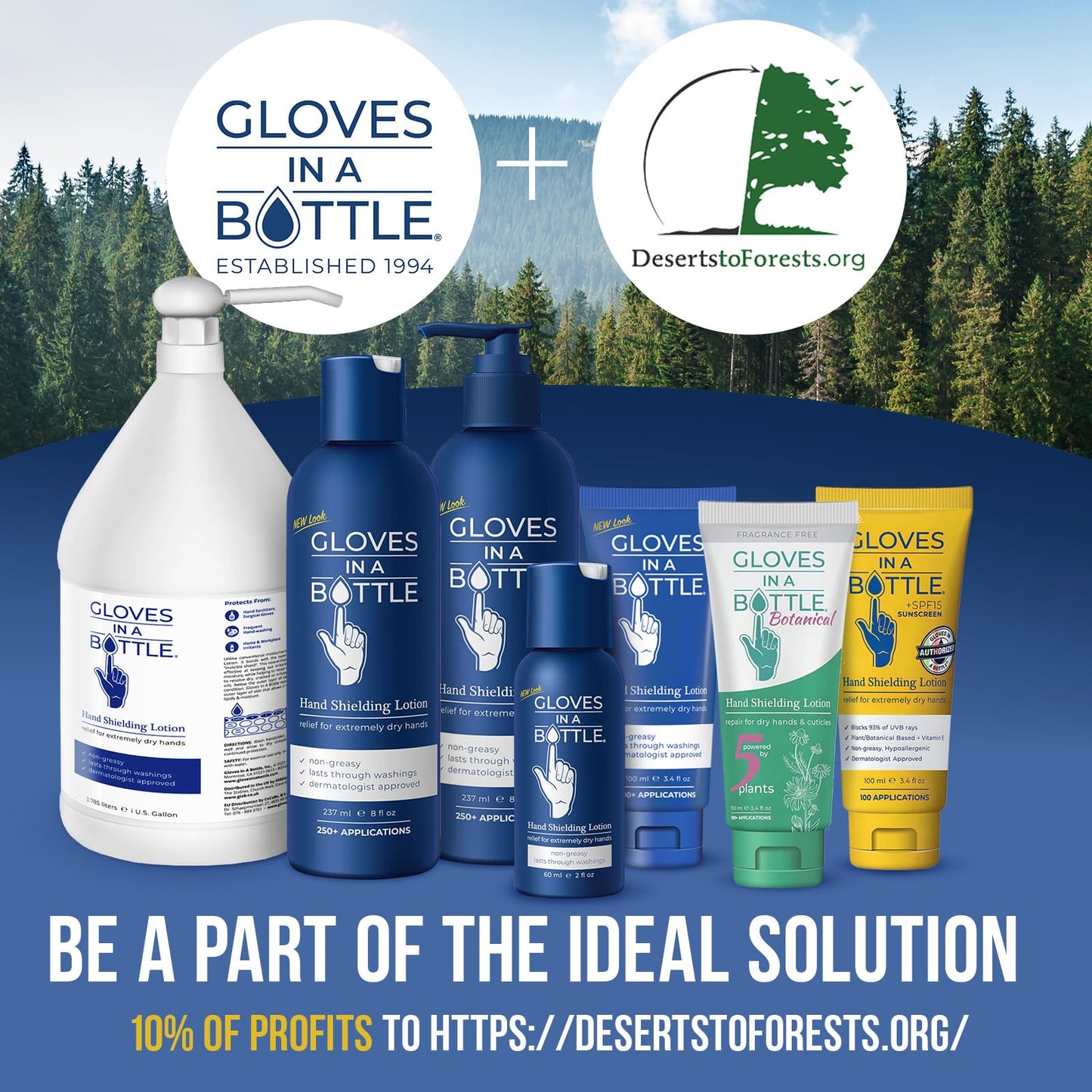 Gloves In A Bottle Shielding Lotion for Dry Itchy Skin, 2 ounce (Pack of 24)