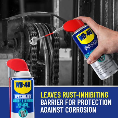 WD-40 Specialist White Lithium Grease Spray Review: A Heavy-Duty Lubrication Solution