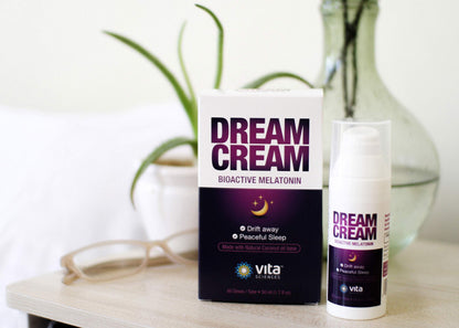 Vitasciences Dream Cream Melatonin 3mg - The Best Natural Sleep Aid, Topical Sleep Cream Is a Safe Alternative to Sleeping Pills. Fragrance-Free Lotion - Pack of 6
